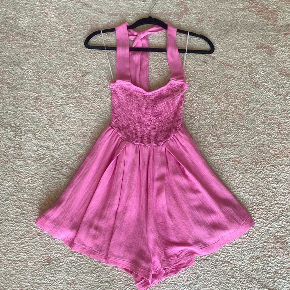 Addie Romper Pink